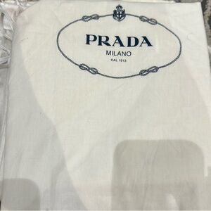Reposhing Prada dust bag